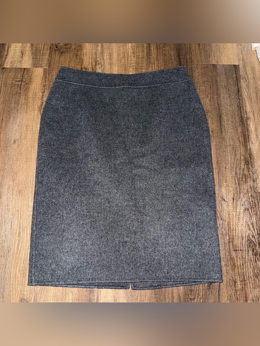 Talbots Classic Gray Wool Pencil Skirt